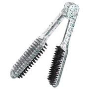 Uonlytech Peigne Lissant à Double Face en Abs Poils de Sanglier pour Cheveux Épais et Fins, Outil de Coiffure Sûr pour Usage à Domicile Salon Professionnel