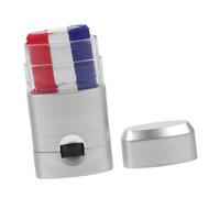 Uonlytech Peinture de Visage pour Adultes Crayon de Maquillage Rouge Blanc et Bleu pour Événements Sportifs et Fêtes Nationales Facile à Appliquer Enlever