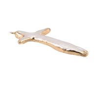 Uonlytech Pendentifs Croix Perles Naturelles Breloques Forme De Croix Avec Perles Baroques Eau Douce Fournitures Pour Création De Bijoux Et Projets Diy