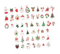 Uonlytech Pendentifs de Noël Alliage pour DIY de Breloques Charmantes pour Colliers et Boucles Oreilles Accessoires de Création de Bijoux Fête de Noël