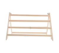Uonlytech Perchoir en Bois Naturel pour Poulailler Rampe d'escalade Stable pour Poussins et Poules Support Amovible Facile à Nettoyer, Accessoire Intérieur pour Habitat de Volaille, 1 Pièce