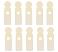 Uonlytech Perles de Queue de Parapluie Pliable en Plastique Blanc Lot de 10 Pièces Embouts 20 MM Accessoires de Remplacement Imperméables pour Réparation de Baleines Usage Parapluie