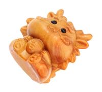 Uonlytech Petit Pendentif Dragon en Bois Sculpté, Breloques Dragon Soi-même, Accessoire Bracelet Diy, Mini Figurine Bois, Décoration Artisanale pour Créateurs et Amateurs D’art, Présent