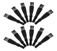 Uonlytech Petites Brosses de Nettoyage Double Tête Lot de 20 Résistantes Déformation en Plastique Noir Résistantes Déformation Portables pour Rasoir Électrique et Tondeuse pour Entretien