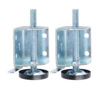 Uonlytech Pieds de Meubles Réglables à Vis 2 Paires Acier Robuste Protection Sols Antidérapante Niveleur pour Armoires Tables et Canapés Accessoires de Nivellement pour Meubles
