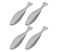 Uonlytech Pince à Épiler 4pcs en Acier Inoxydable Argenté pour Enlever Arêtes et Poils Accessoire la Cuisine Pratique Outil pour Viande et Poisson