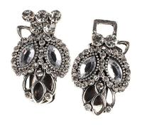 Uonlytech Pince à Pull Design Anti-écartement Vintage en Alliage de Zinc Argenté Fermoir de Châle Élégant pour Événements Formels Femmes et Filles