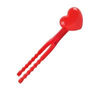 Uonlytech Pince Boule de Neige Cœur Taille L Rouge Clip Extérieur pour Garçon Fille Outil Créatif de Fabrication Rapide de Boules Forme de Cœur Hiver pour Jeux de Bataille
