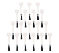 Uonlytech Pinceaux à Brosse de Remplacement Lot de 20 9mm en Nylon Noir pour Dessiner Fleurs et Lignes pour Nail Art Professionnel pour Vernis à