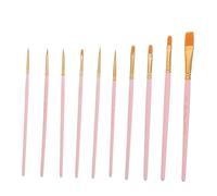 Uonlytech Pinceaux Peinture Aquarelle Nylon Multi-formes Bicolores Polyvalents pour Portrait et Figurine Manche Confortable Ergonomique