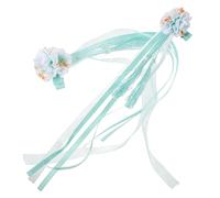Uonlytech Pinces à Cheveux Vintage en Tissu Pompons, 2pcs, Confortables Abîmer Cheveux, pour Filles Adolescentes et Réunions de Famille