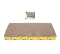 Uonlytech Planche à Broyeur pour Chat Marron en Papier Ondulé avec Motifs Appliqués, à Griffer pour Chatons et Chats à Domicile pour Laisser Sortir Énergie