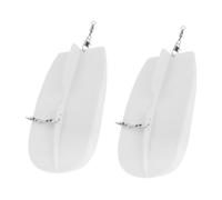 Uonlytech Planche de Plongée de Pêche 82g 2 Pièces en Plastique Blanc | Portable, Légère et Solide, Accessoire de Pêche en Mer, Émerillon, pour Passionnés de Pêche