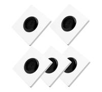 Uonlytech Plaque Murale Vierge avec Passe-câble et Cache Fil en Plastique et Caoutchouc, 5 Pièces, Facile à Nettoyer, pour Home Theater et Bureau