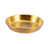 Uonlytech Plat à Sauce Acier Inoxydable Assiette Apéritive Coréenne pour Kimchi et Condiments Plat à Assaisonnement Léger et Portable pour Cuisine Restaurant et Camping