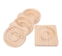 Uonlytech Plateau à Bracelets en Bois Massif 4 Pièces pour Présentation Élégante et Solide de Bijoux Ronds, pour L'organisation Création Artisanale à Usage Personnel