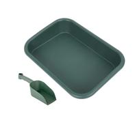Uonlytech Plateau de Rempotage Rectangulaire avec Mini Pelle en Plastique, | Collecte D’eau, Usage Stable pour Fleurs et Plantes, Rebords de Fenêtre et Balcons