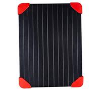 Uonlytech Plateau Décongélation Rapide Alliage Aluminium Antidérapant pour Viande Steak Poulet et Porc avec Rainures Écoulement Accessoire Cuisine pour Décongeler Facilement