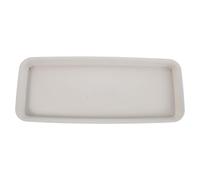 Uonlytech Plateau Rectangulaire en Résine Blanc pour Bac Inférieur de Jardinière et Pot à Bonsaï, Contrôle de l'eau, pour Usage Extérieur et Jardin