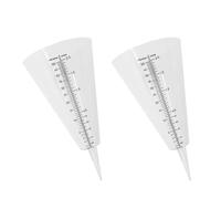 Uonlytech Pluviomètre Portable Lot de 2 en Plastique Transparent Graduations pour Suivi de L'Arrosage Jardin et Collecte de Données Climatiques