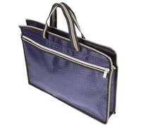 Uonlytech Pochette Documents en Tissu Oxford Fermeture Éclair, Sacoche Portable pour Classement, Rangement de Reçus et Dossiers, pour Étudiants et Personnel Bancaire