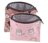 Uonlytech Pochette Pratique et Multifonction pour Serviettes Hygiéniques en Polyester 2pcs Paquet Menstruel Portable pour Femme, pour Paquet à Main ou Présent