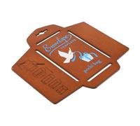 Uonlytech Pochoir D'enveloppe Vintage en Bois Multi-usages pour Cartes et Enveloppes, Modèle Pratique pour Emballage et Occasions Spéciales, Style Rétro