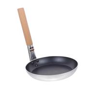 Uonlytech Poêle à Frire Antiadhésive Japonaise avec Manche Droit Bois Chauffage Uniforme Poêle Multifonction pour Œufs et Omelettes pour Usage Familial et Restaurant