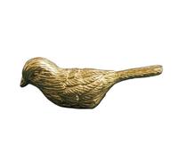 Uonlytech Poignée de Meuble en Laiton Doré D'oiseau, Bouton Décoratif 65x20x23 Mm, Poignée de Tiroir et Porte D'armoire, Accessoire Rustique Cuisine, Bureau et Placard