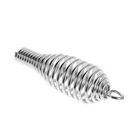 Uonlytech Poignée de Remplacement en Acier Inoxydable pour Porte de Cheminée et Barbecue, Design Conique à Ressort, Solide et Résistante à Haute Température