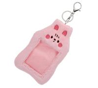 Uonlytech Porte-Carte Identité Peluche Étui pour Cartes Bancaires Crédit Pochette Visible pour Cartes de Visite Bus Porte-Cartes Décoratif