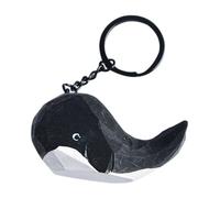 Uonlytech Porte-clés Bois Orque Sculpté Pendentif Animal Mignon Cadeau Symbolique Sac Voiture