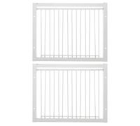 Uonlytech Porte de Pigeonnier en Fer Renforcé 2 Pièces 33x26 Cm pour Cage à Oiseaux, Porte Grillagée D’entrée Sécurisée, Fournitures pour Cages à Pigeons, pour Courses et Sauts