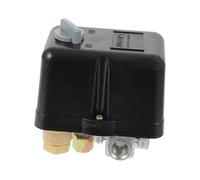 Uonlytech Pressostat Compresseur D'air 220 V 145 Psi 10 Bar Vanne Régulateur Pression Métal Plastique Noir 4 Ports Contrôle Pression Compresseur Électrique Usage Industriel