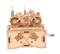 Uonlytech Puzzle D'assemblage Boîte à Musique en Bois Mini, 3D Puzzle Mécanique, Matériel Naturel, Ludique Et Éducatif pour Adultes Et Garçon Et Filles, Jeu Créatif Relaxant, Coffret Unique