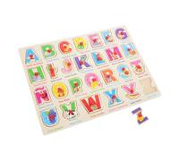 Uonlytech Puzzle Éducatif en Bois Puzzle Linguistique pour Garçon Et Filles Tout-Petits Développement Cognitif Apprentissage Espagnol Jouet Éducatif pour Maison Et École