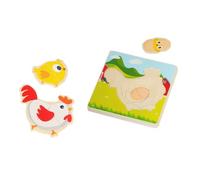 Uonlytech Puzzle en Bois Éducatif pour Garçon Et Filles Taille Moyenne Jeu De Puzzle Processus De Croissance des Animaux Jouet Pédagogique pour Bébé Et Maternelle pour Éveil Et Apprentissage