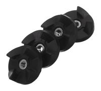 Uonlytech Raccord d'Entraînement en Caoutchouc Noir 4 Pièces Coupleur d'Arbre de Mélangeur 3/16 Pouce 4 Dents Connecteur Robuste Compatible Pièces de Rechange Mixeur pour Usage Domestique