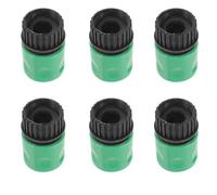 Uonlytech Raccords de Tuyau d'eau 3/4 en ABS Lot de 6 connecteur Rapide pour Robinet extérieur Jardin et Irrigation