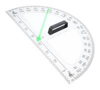 Uonlytech Rapporteur multifonction de mesure à 180 degrés en plastique transparent aimanté, léger, avec marquages précis, pour cours de maths et enseignants