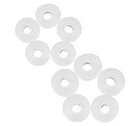 Uonlytech Rechange en Polyester 50 M, Lot de 10 Bobines, Noyau de Recharge Interdentaire pour Nettoyage Oral, Compatible Distributeurs Standards, Soins Bucco-dentaires