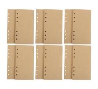 Uonlytech Recharges de Papier Kraft A6 Non Lignées 160 Feuilles Détachables pour Agendas et Carnets Papier Intérieur Recharge pour Classeurs Inserts Vierges pour Notes et Planificateurs