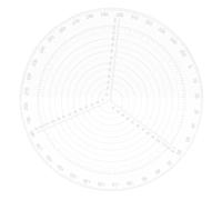 Uonlytech Règle De Pour Tour à 20 Cm Outil De Recherche De Centre Rond En Acrylique Solide Et Précis Pour Menuiserie Et Artisanat Accessoire Travail Du