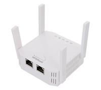 Uonlytech Répéteur WiFi 4 Antennes 300 Mbps Extendeur Signal sans Fil Maison, Fonction Connexion Sécurisée, Alimentation EU Ac220-240v, Blanc Compact pour Usage Domestique