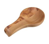 Uonlytech Repose-cuillère en Bois D'acacia Naturel Cuisine Rustique, Design Esthétique Élevé, Portable et Facile à Ranger, pour Ustensiles Cuisine