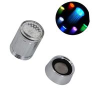 Uonlytech Robinet À Led Pour Cuisine Et Salle De Bain Avec Embout Lumineux À Sept Couleurs Aérateur Robinet Facile À Installer Résistant À La Corrosion Cascade Lumineuse Pour Eau Chaude Et Froide