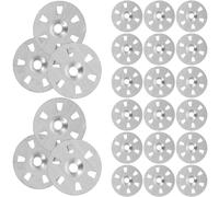 Uonlytech Rondelles Isolantes à Six Trous en Alliage de Zinc Argenté, Légères Multiples Trous, Pack de 200 Pièces pour Grands Projets D'isolation