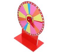 Uonlytech Roue de Fortune Rotative avec Lumières LED Plateau PVC Jeu de Tirage de Prix pour Fêtes et Événements Compacte et Facile à Utiliser pour Âges