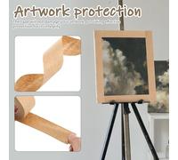 Uonlytech Ruban Adhésif Activé par L'Eau pour Encadrement 2 Pcs Ruban Gommé en Papier Kraft Largeur Pratique pour Peinture Aquarelle Collage Précis et Protection d'Œuvres d'Art Usage