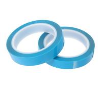 Uonlytech Ruban Adhésif Silencieux PET Bleu 20 MM X 50 M 2 Rouleaux Fixation Temporaire Porte Réfrigérateur Congélateur Bande Adhésive D’Installation Résistante Résidu Usage